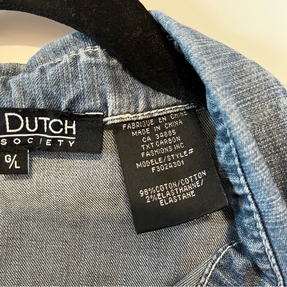 Lady Dutch | Beaded Denim Snap Up Shirt - Picture 14 of 15